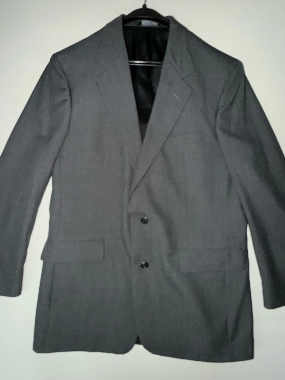 Title 420: Barrington Gray 100% Worsted Wool Suit 34R 35x31